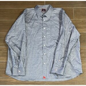 UNTUCKit Men's Blue Button Up Shirt Casual Size XXX-Large Pocket
